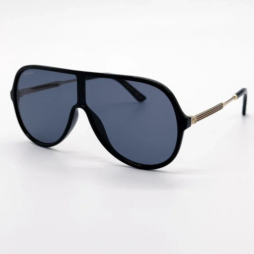 NEW GUCCI GG0199S 001 SUNGLASSES MEN BLACK/GRAY EYEWEAR